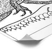 Poster de coloriage 13x19 avec lézard (Coin)