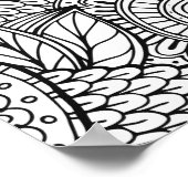 Poster de coloriage Abstrait (Coin)