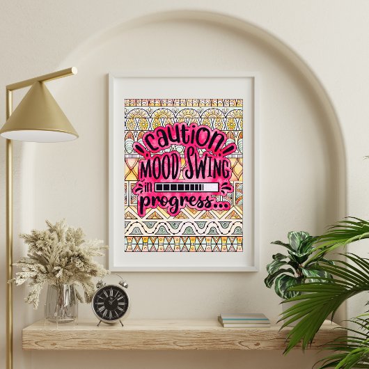 Poster de coloriage amusant pour adultes