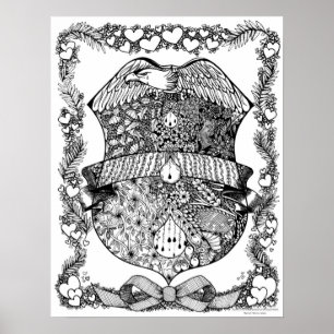 Poster de coloriage "Dans l'exercice de ses foncti