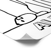 Poster de coloriage de chat pour enfants (Coin)