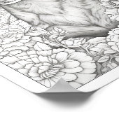 Poster de coloriage de Chien de Cute Dachshund (Coin)