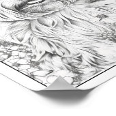 Poster de coloriage de chien de Yorkshire (Coin)