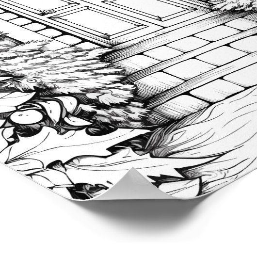 Poster de coloriage de Noël (Coin)