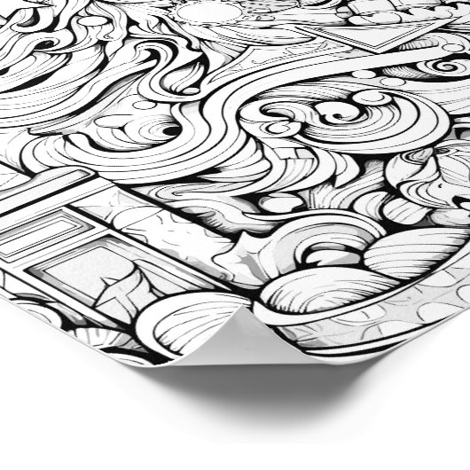 Poster de coloriage de Noël (Coin)