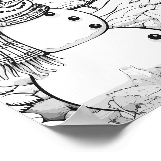 Poster de coloriage de Noël (Coin)