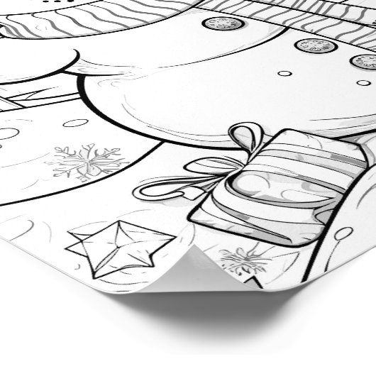Poster de coloriage de Noël (Coin)