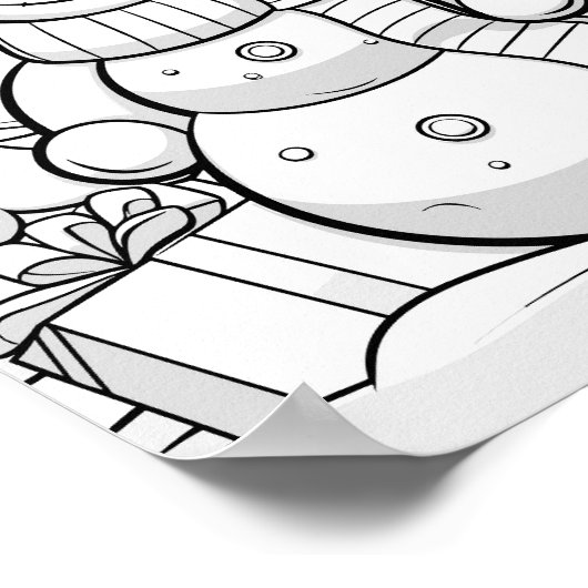 Poster de coloriage de Noël (Coin)