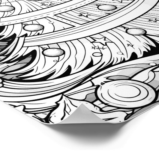 Poster de coloriage de Noël (Coin)