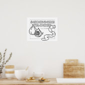 Poster de coloriage de Zulu Proverbe (Cuisine)