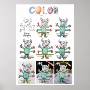 Poster de coloriage étendu