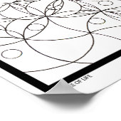 Poster de coloriage Fleur Zen de Vie (Coin)