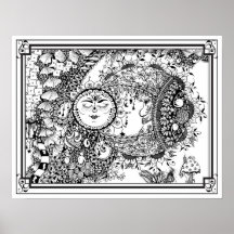 Poster de coloriage "Mme Dee's Moondance"