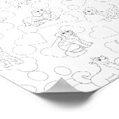 Poster de coloriage Motif chien (Coin)