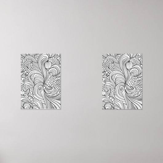 Poster de coloriage Motif complexe (Recto)