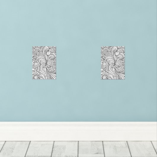 Poster de coloriage Motif complexe (Parquet)