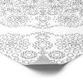 Poster de coloriage - Motifs de points (Coin)