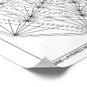 Poster de coloriage nonagone neuf couches (Coin)