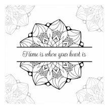 Poster de coloriage personnalisé pour adultes Mand