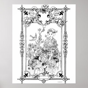 Poster de coloriage pour adultes "Moments of Solit