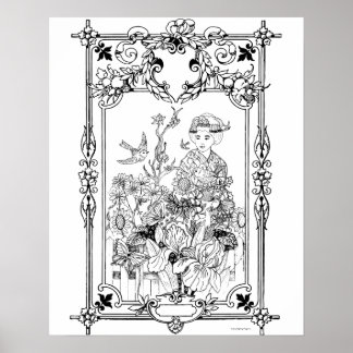 Poster de coloriage pour adultes "Moments of Solit