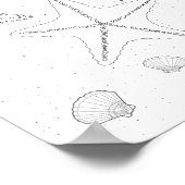 Poster de coloriage pour adultes Starfish (Coin)