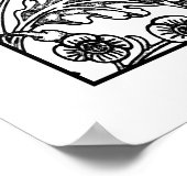 Poster de coloriage pour adultes William Morris Hy (Coin)