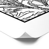 Poster de coloriage pour adultes William Morris Ir (Coin)