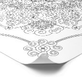 Poster de coloriage - Spirales (Coin)