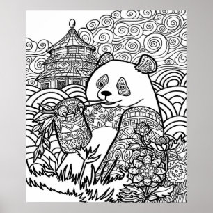 Poster de coloriage surdimensionné 20 X 24 10