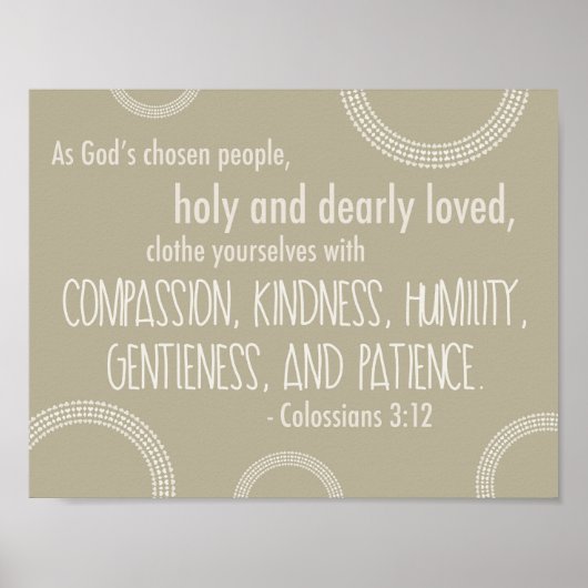 Poster de Colossians 3:12 (Devant)