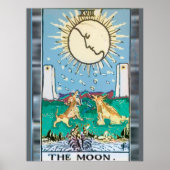 Poster de conception de carte Moon Tarot (Devant)