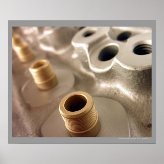 Poster de conception géométrique métallique de la  (Devant)