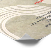 Poster de concert Abstrait minimal (Coin)