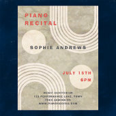 Poster de concert Abstrait minimal