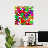 Poster de Confetti Multicolor (Bureau à domicile)