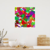Poster de Confetti Multicolor (Cuisine)