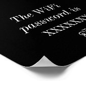 Poster de configuration du mot de passe WiFi (Coin)