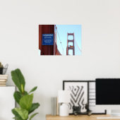 Poster de conseil sur la crise du pont Golden Gate (Bureau à domicile)