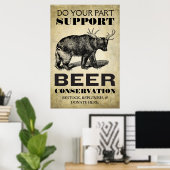 Poster de conservation de la bière (Bureau à domicile)