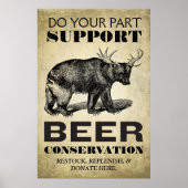 Poster de conservation de la bière (Devant)