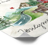 Poster de conservation de mémoire Mariage Watercol (Coin)