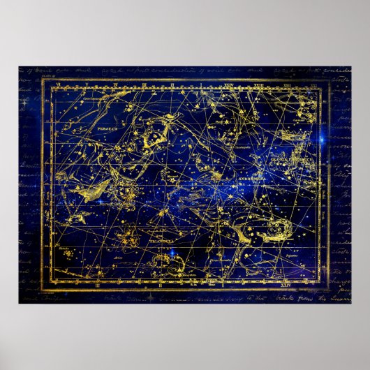 poster de constellation perseus et andromeda (Devant)