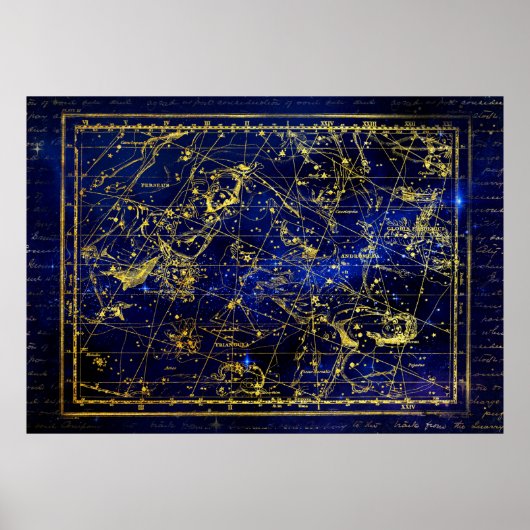 poster de constellation perseus et andromeda (Devant)