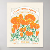 Poster de coquelicot en Californie (Devant)