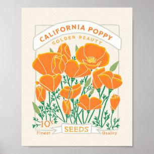 Poster de coquelicot en Californie