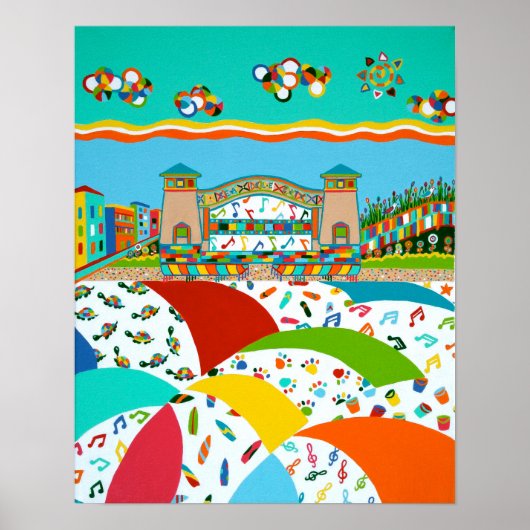 Poster de coquillage de la bande Sea Isle City (Devant)