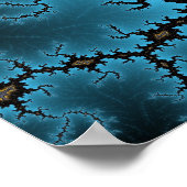 Poster de corail bleu et orange (Coin)