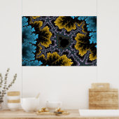 Poster de corail bleu et orange (Cuisine)