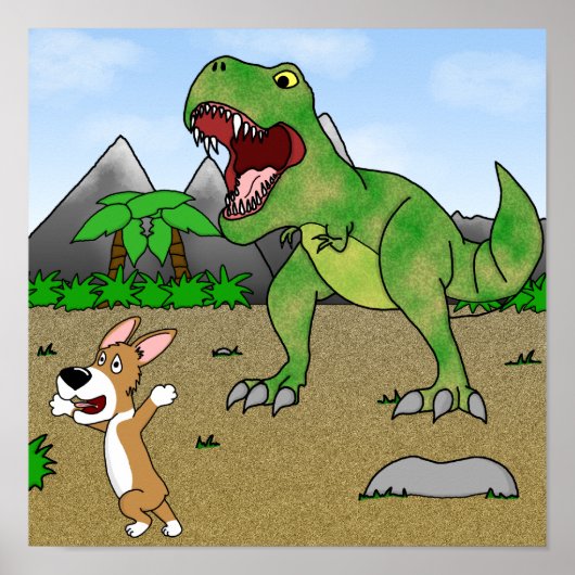 Poster de Corgi crétacé (Devant)